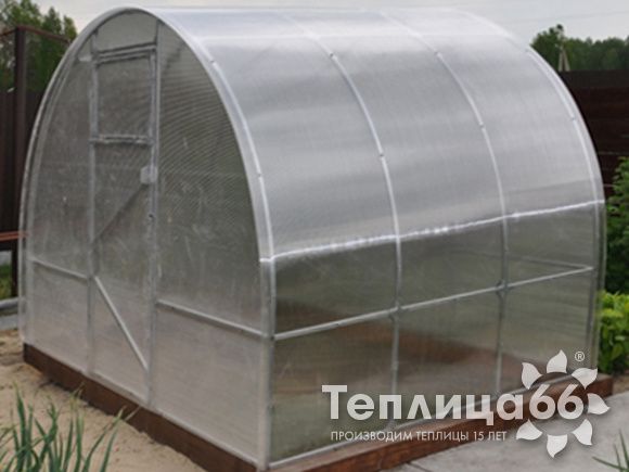 Теплица Рада 2М из поликарбоната, ширина 2 м